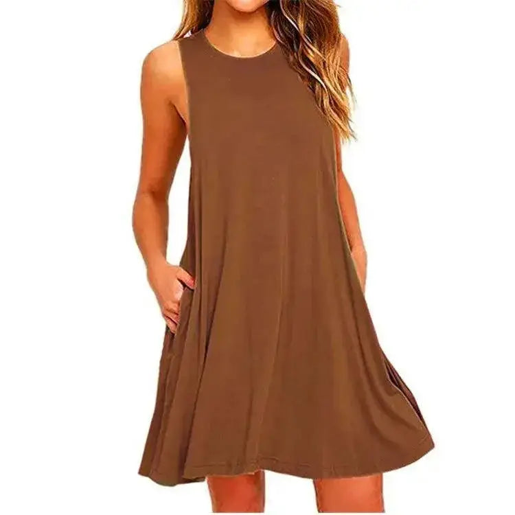 Bohemian Summer T Shirt Dress Chic Beach Cover Up Style