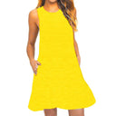 Bohemian Summer T-Shirt Dress Chic Beach Cover-Up Style