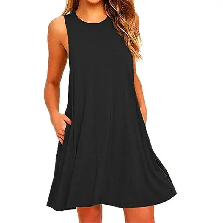Bohemian Summer T Shirt Dress Chic Beach Cover Up Style
