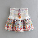 Boho-Chic Autumn Paisley Skirt Set Fall Fashion Women