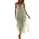 Boho Floral Maxi Dress Backless Summer Beach Chic Style