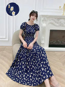 Boho Floral Maxi Dress Summer Women's Fashion Apparel