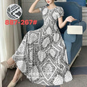 Boho Floral Maxi Dress Summer Women's Fashion Apparel