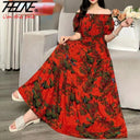 Boho Floral Maxi Dress Summer Women's Fashion Apparel