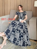 Boho Floral Maxi Dress Summer Women's Fashion Apparel