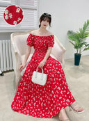 Boho Floral Maxi Dress Summer Women's Fashion Apparel