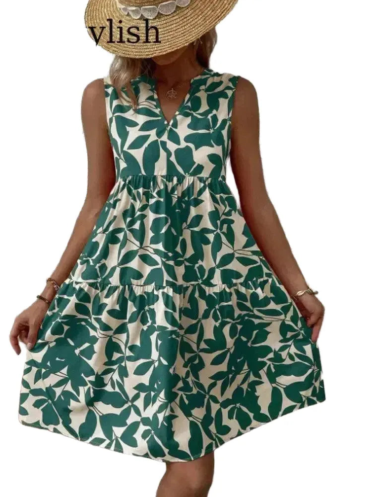 Breathable Boho Dress for Women Beach Day — product view 1