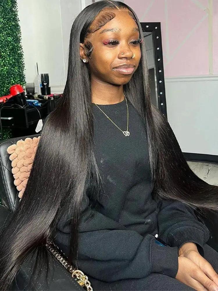 Bone Straight Brazilian Remy Lace Frontal Wigs Luxury Style