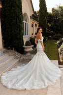 Elegant Mermaid Wedding Dress for Bride