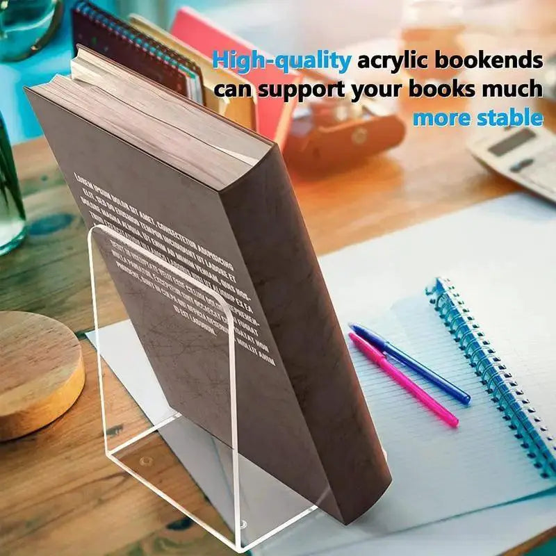 Bookshelf Ends Universal Book End Heavy Duty 7.3x4.8 Inch