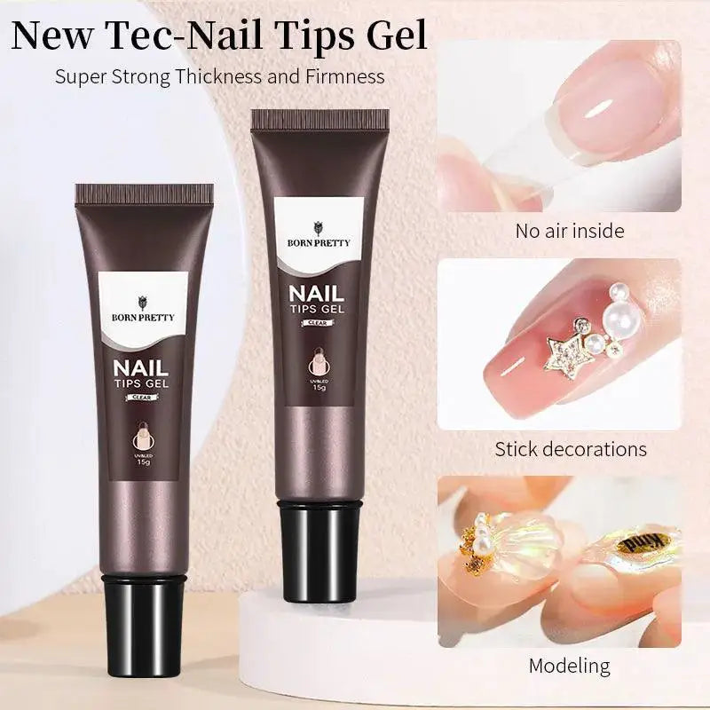 Born Pretty Transparent Nail Extension Gel Kit UV LED