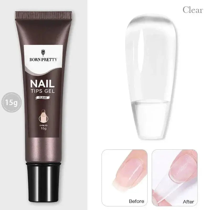 Born Pretty Transparent Nail Extension Gel Kit UV LED