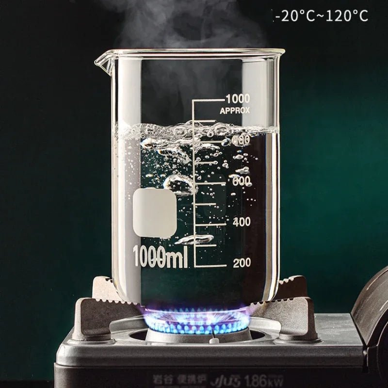 Borosilicate Glass Measuring Cup Beaker 50 Up To 1000 Ml Heat Resistant Kitchens