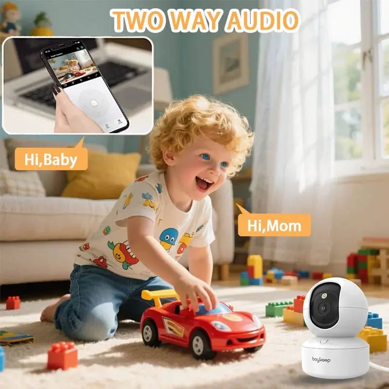 BoyKeep 2K Smart WiFi Security Camera 360 PTZ Night Vision Two Way Audio