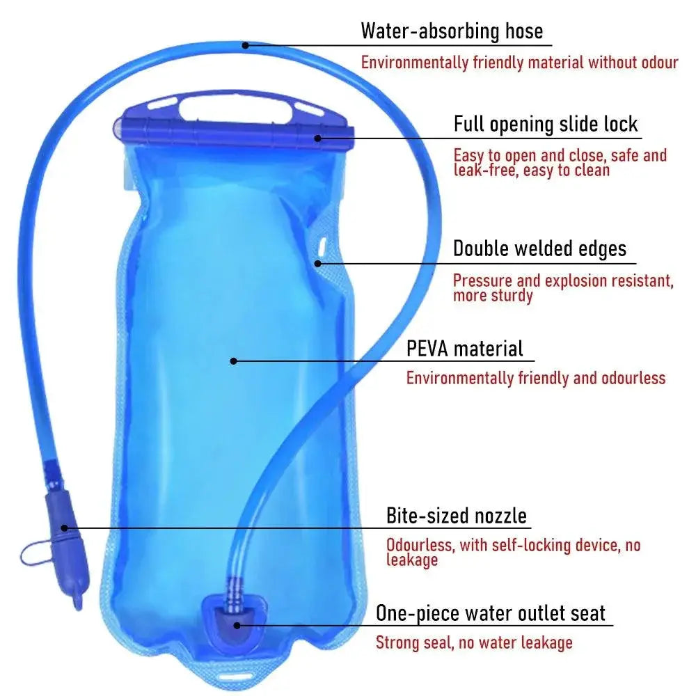 BPA Free Hydration Pack Water Bladder Reservoir 1L To 3L