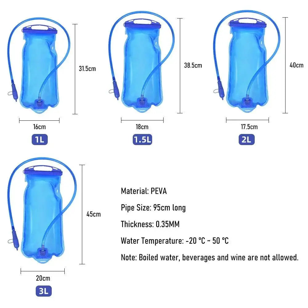 BPA Free Hydration Pack Water Bladder Reservoir 1L To 3L