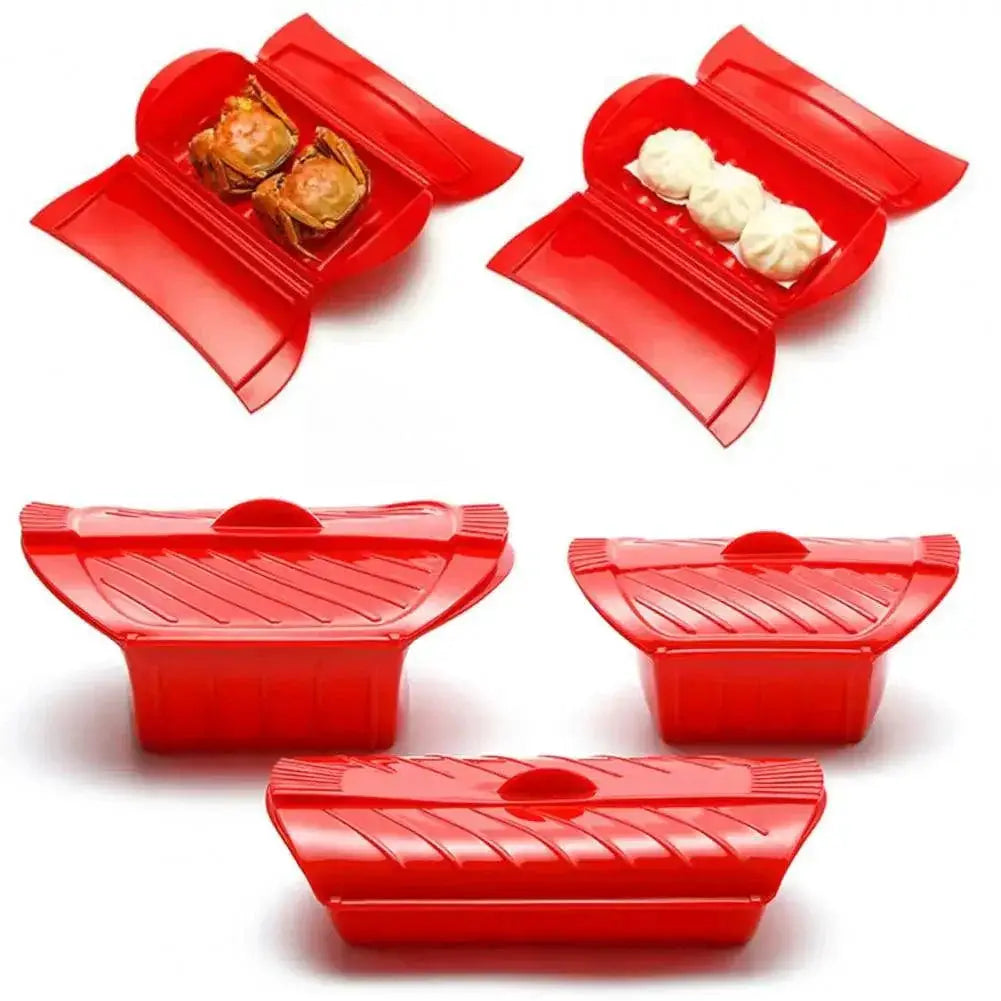 BPA Free Silicone Microwave Steamer For Fish And Vegetables