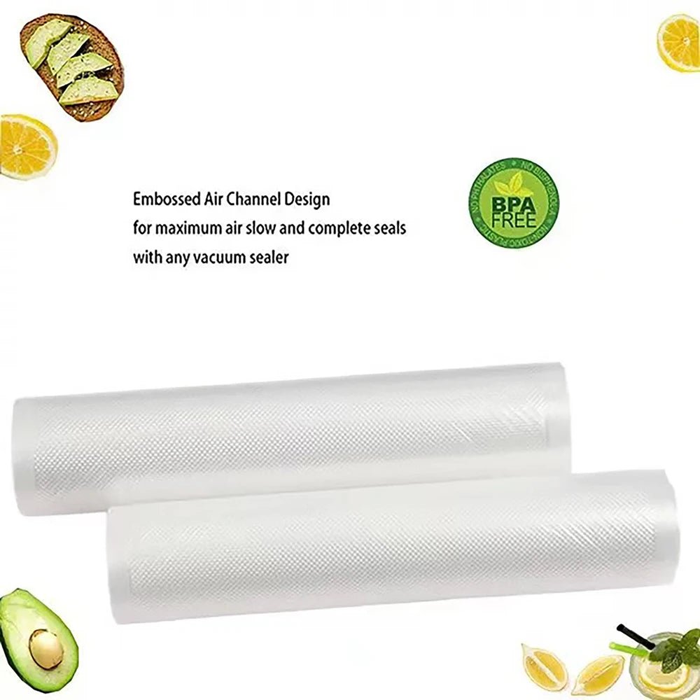 BPA Free Vacuum Bags 12 To 25 Cm Plus 500 Cm Roll For Food Storage And Sous Vide