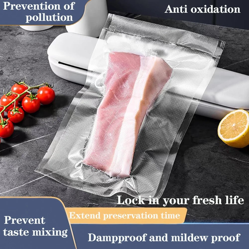 BPA Free Vacuum Bags 12 To 25 Cm Plus 500 Cm Roll For Food Storage And Sous Vide