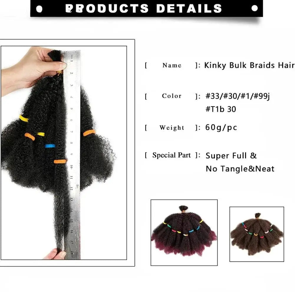 Braided Curly Afro Kinky Hair Extensions for Chic Styles