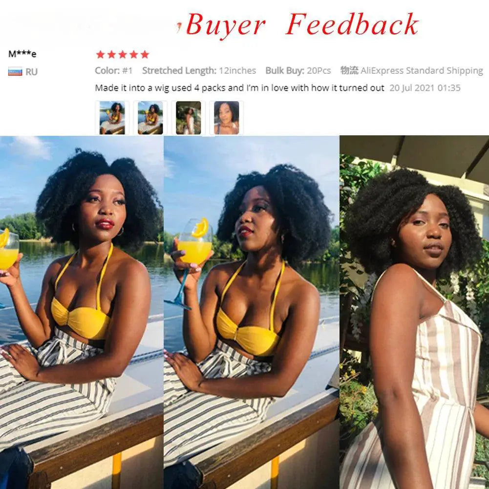 Braided Curly Afro Kinky Hair Extensions for Chic Styles
