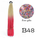 Braided Ponytail Hair Extension Stylish Elastic Rubber Band