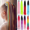 Braided Ponytail Hair Extension Stylish Elastic Rubber Band