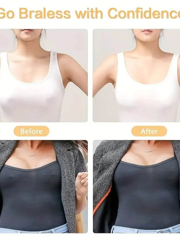 Brand 100pcs Invisible Strapless SelfAdhesive Nipple Patches - Natural Skin Tone