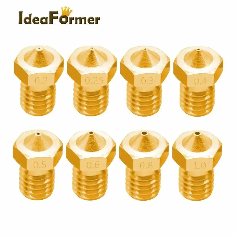 Brass Nozzle Set For Filament Printers Versatile Printing