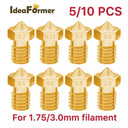 Brass Nozzle Set: Versatile Printing Options for Filament Printers