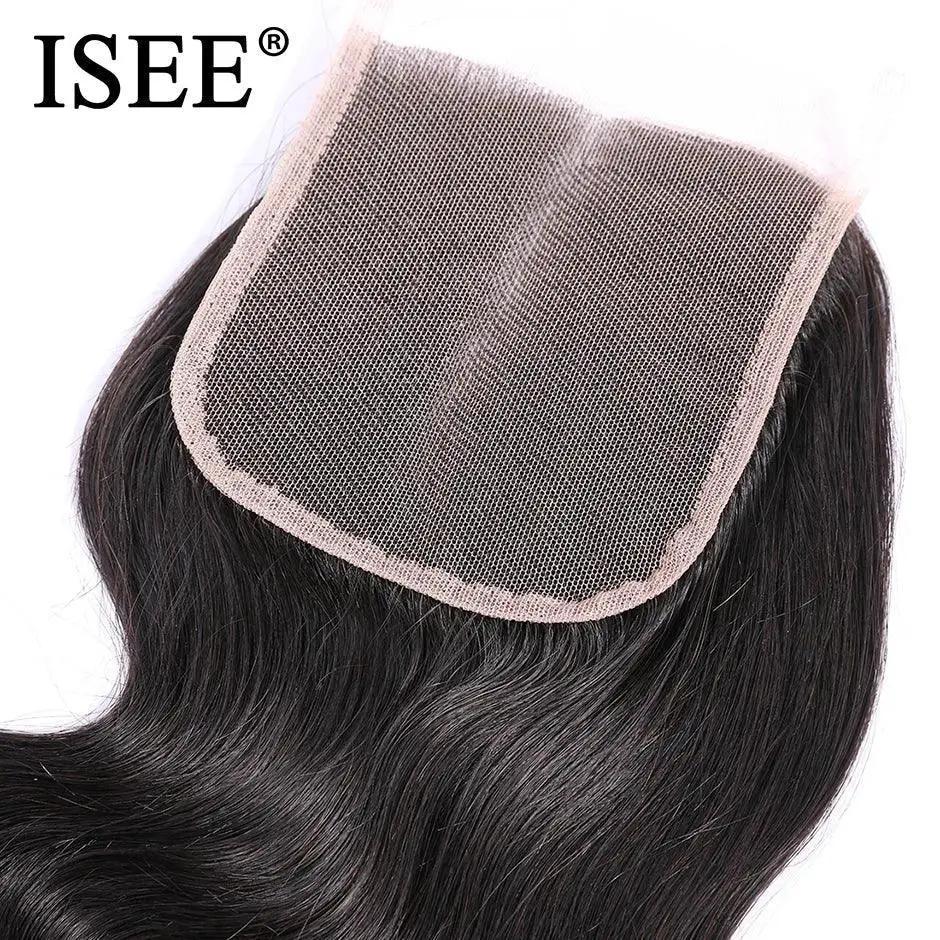 Brazilian Body Wave Closure Remy Human Hair Style Luxury