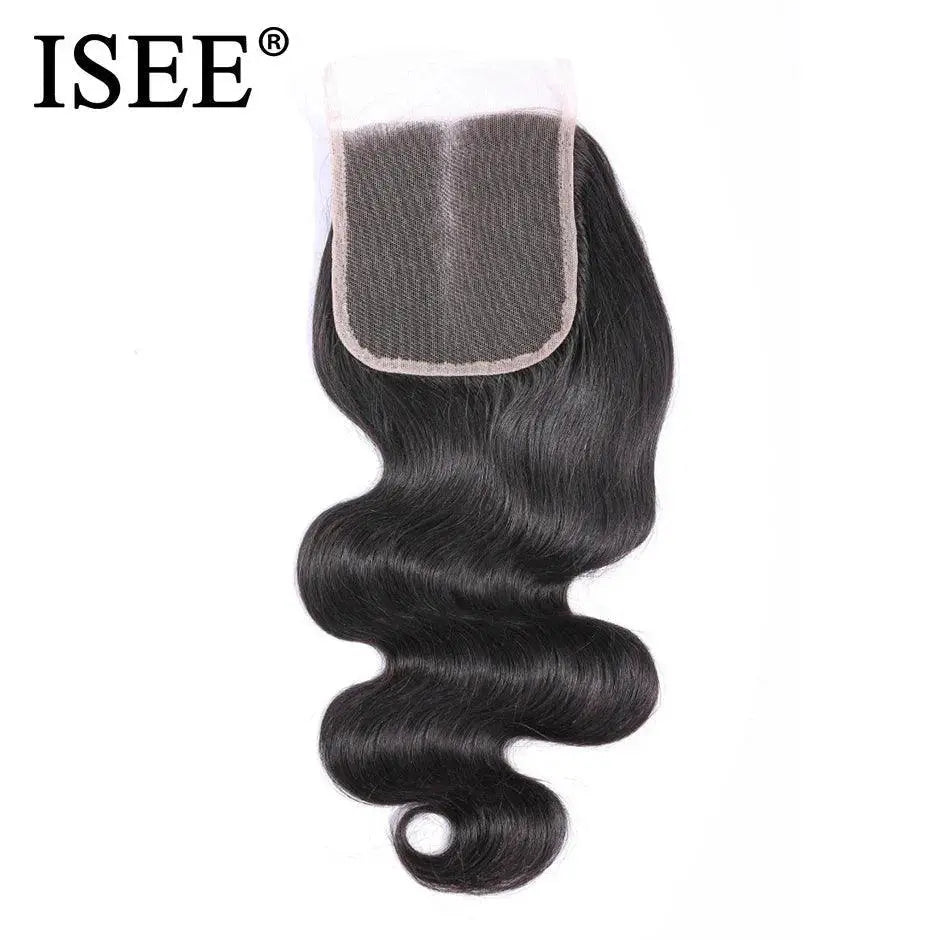 Brazilian Body Wave Closure Remy Human Hair Style Luxury