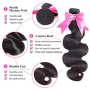 Brazilian Body Wave Hair Bundle Set with Closure Remy