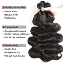 Brazilian Body Wave Hair Bundle Set with Lace Closure