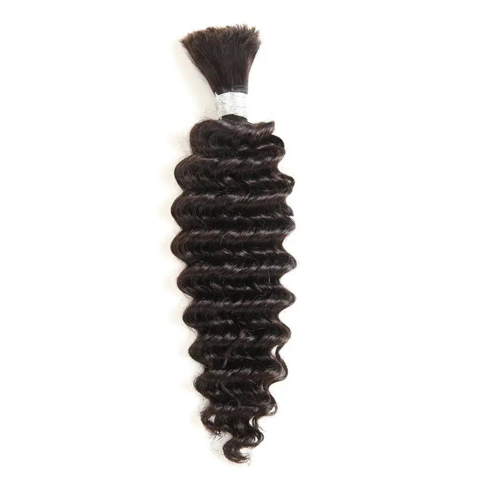 Brazilian Deep Wave Pre Colored Hair Bulk Styling Options