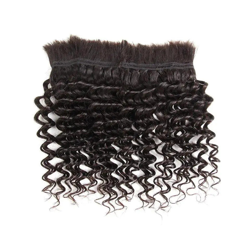 Brazilian Deep Wave Pre Colored Hair Bulk Styling Options
