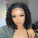 Brazilian Human Hair Kinky Curly Headband Wig Effortless Style - OurLum.com