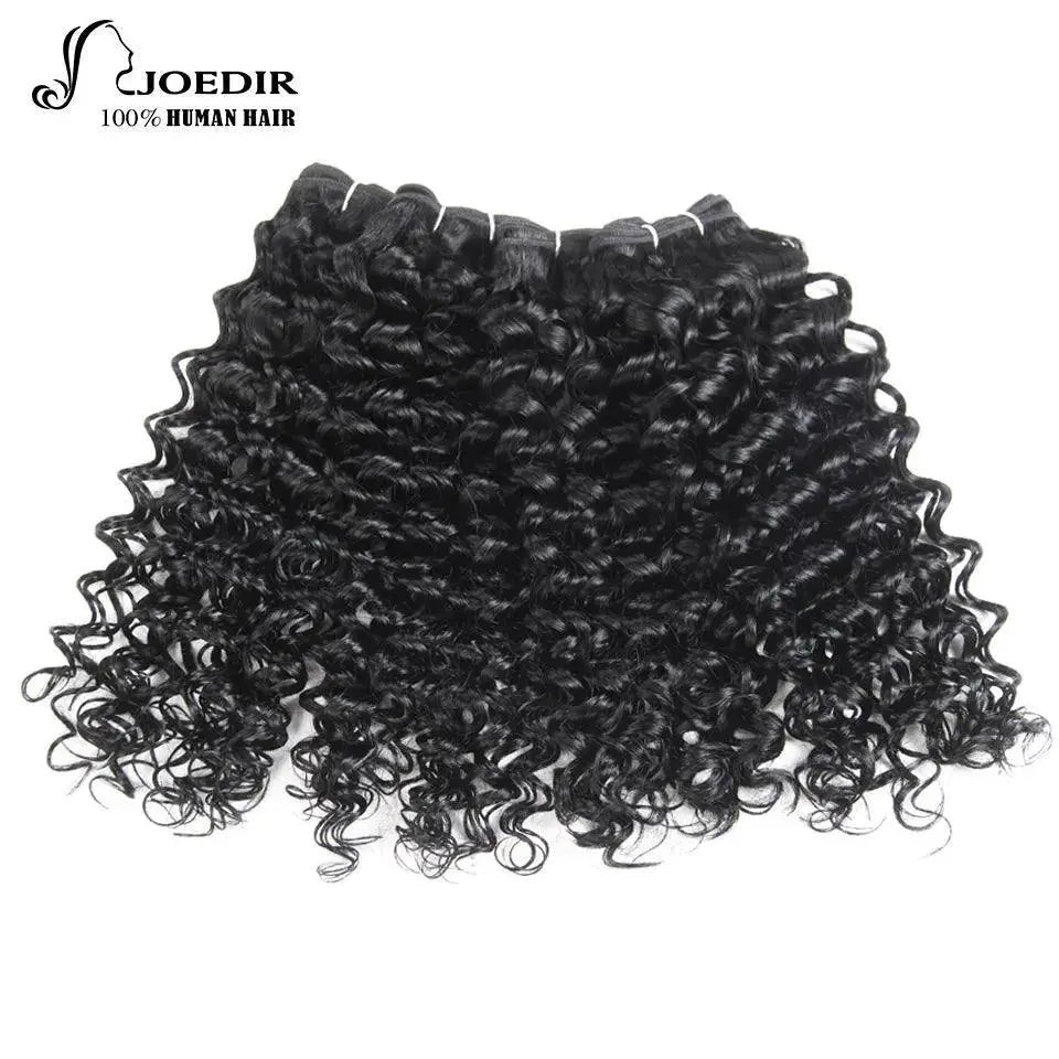Brazilian Jerry Curl Afro Kinky Curly Hair Bundles Set Of 4