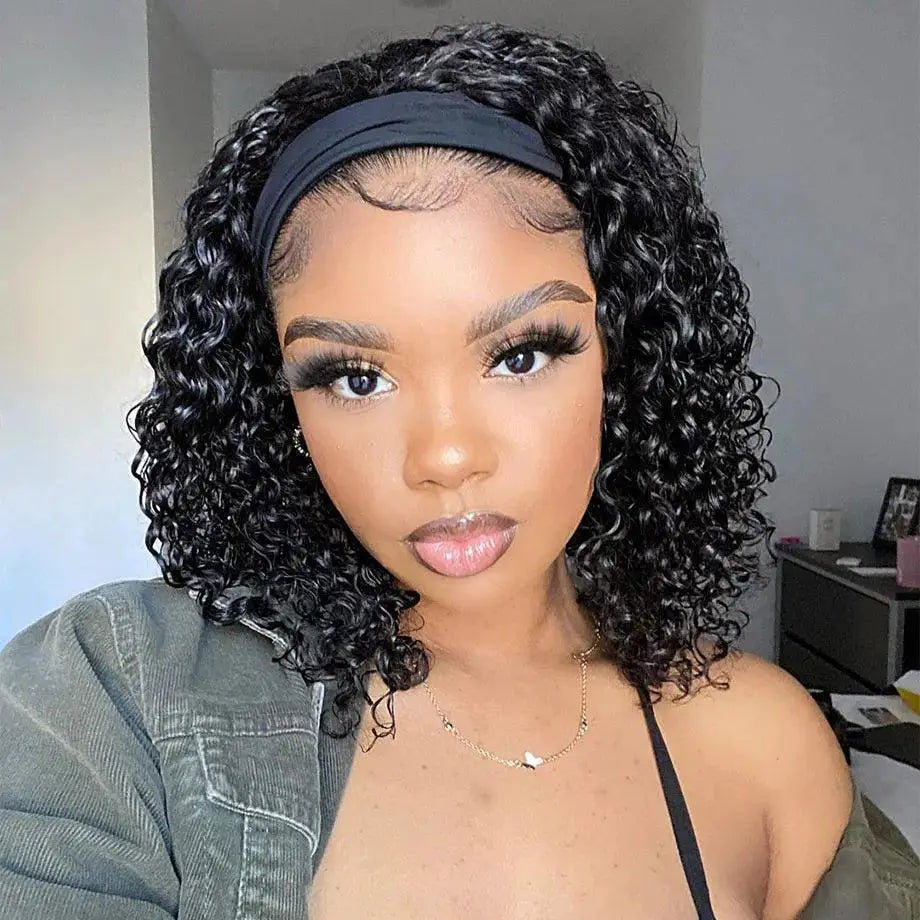 Brazilian Kinky Curly Headband Wig Effortless Style Luxury