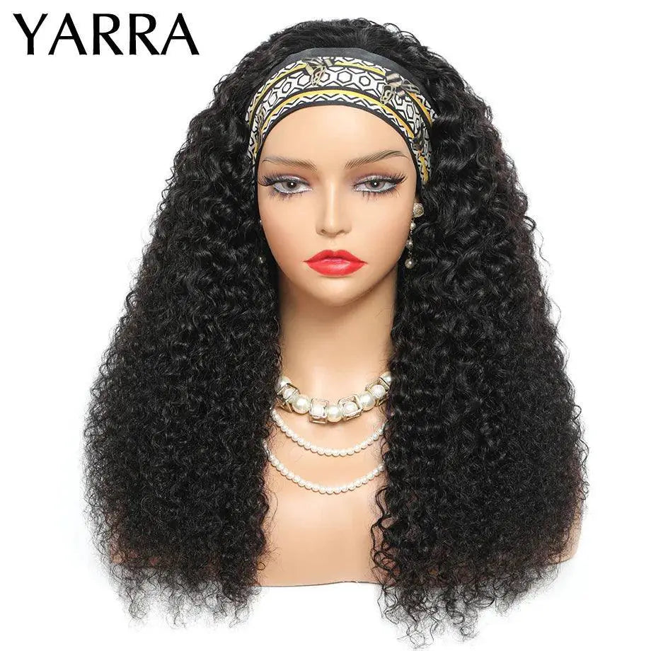 Brazilian Kinky Curly Headband Wig Effortless Style Luxury