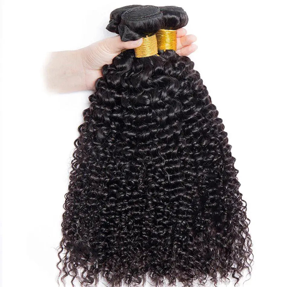 Brazilian Kinky Curly Wave Hair Bundles Summer Ready Remy