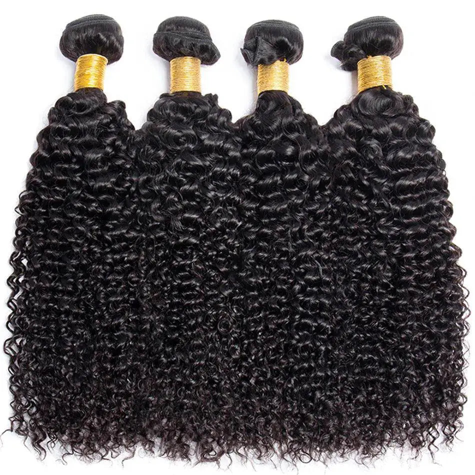 Brazilian Kinky Curly Wave Hair Bundles Summer Ready Remy