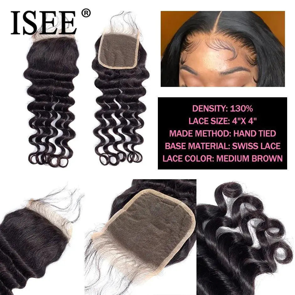 Brazilian Loose Deep Human Hair Bundles Luxury Style Glam
