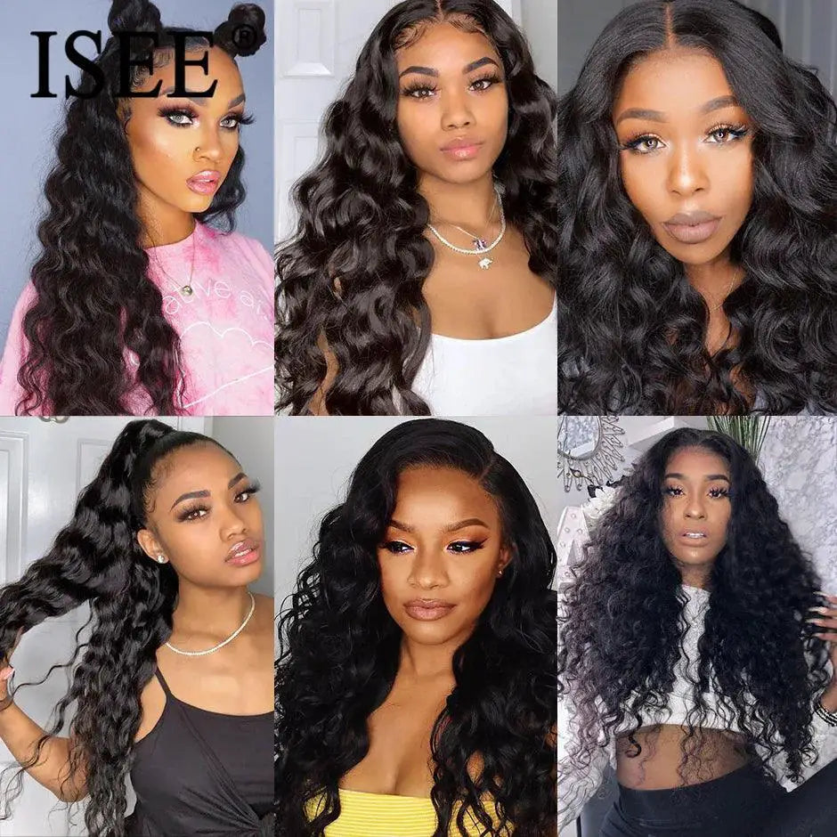 Brazilian Loose Deep Human Hair Bundles Luxury Style Glam