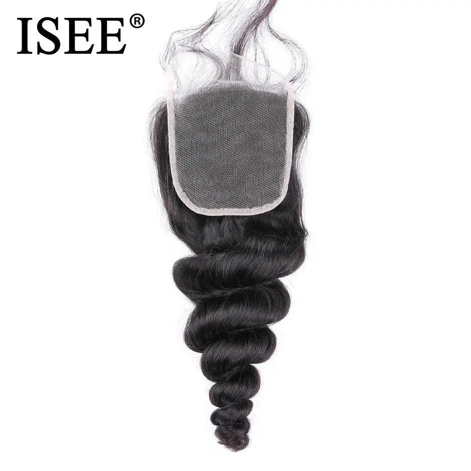 Brazilian Loose Wave Lace Closure Luxe Remy Hair Extensions
