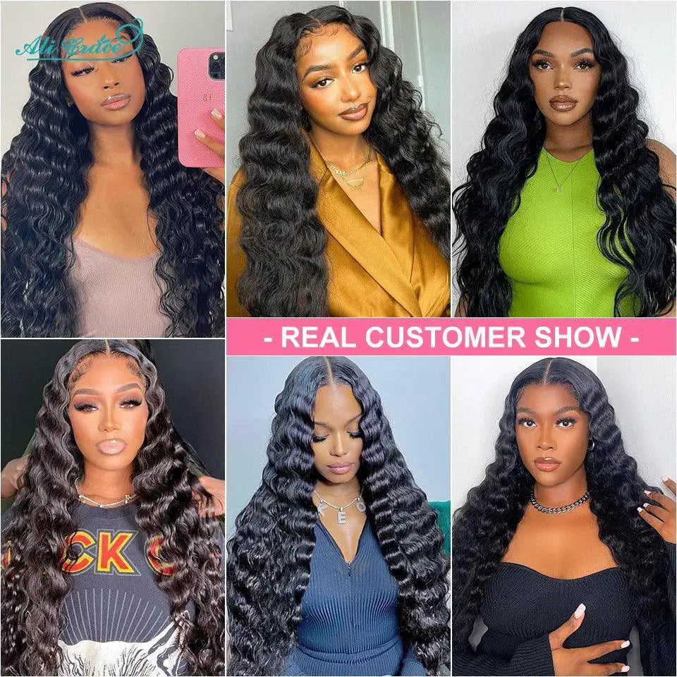 Brazilian Loose Wave Lace Frontal 13x4 Remy Hair Extensions