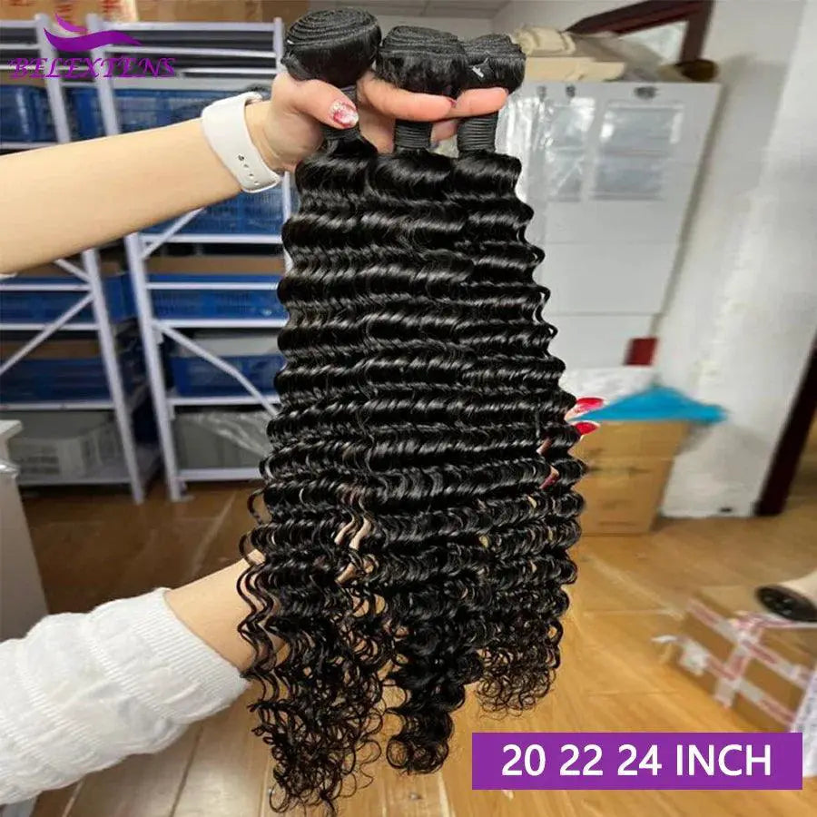 Brazilian Raw Hair Luxe Deep Wave Bundles Fast Delivery