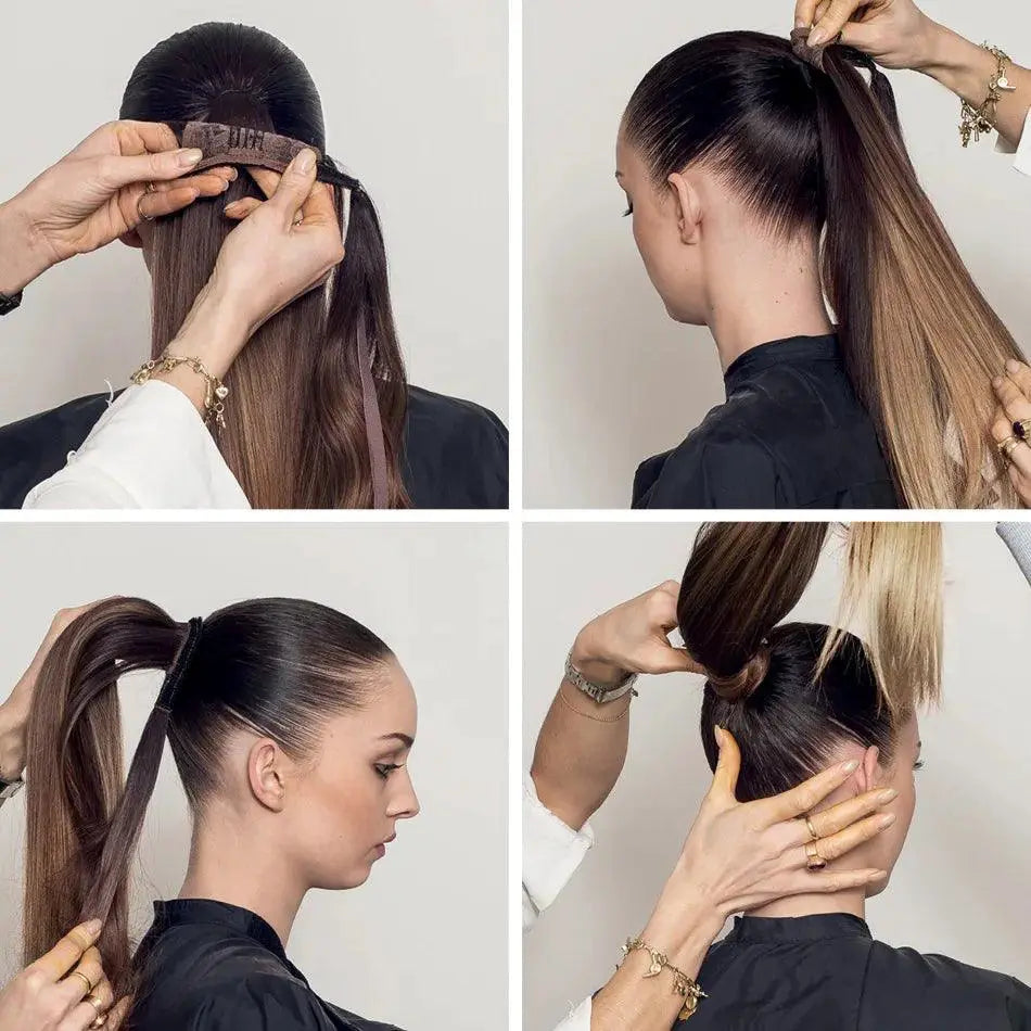 Brazilian Remy Ponytail Hair Extensions Straight Texture