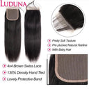 Natural Look Wig for Women Remy Closure