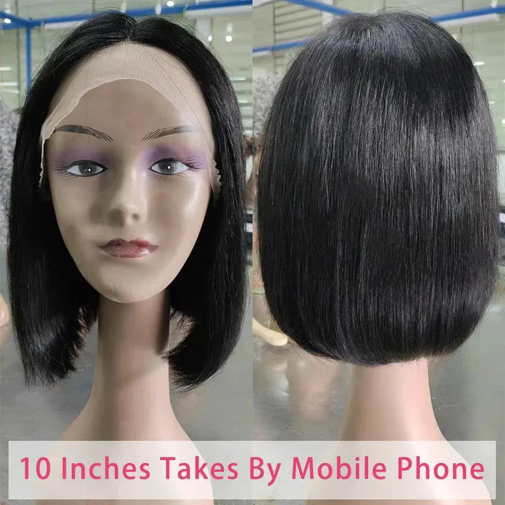 Brazilian Straight Bob Lace Front Wig Remy Human Hair